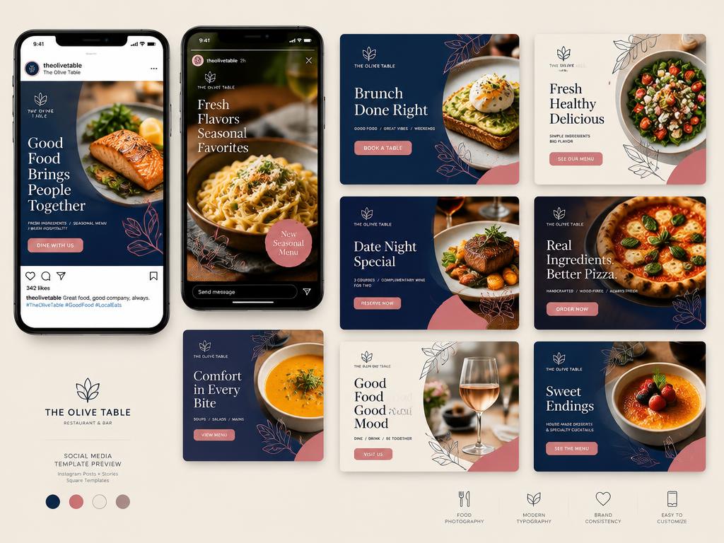 Vista previa de Pack de redes sociales para restaurantes